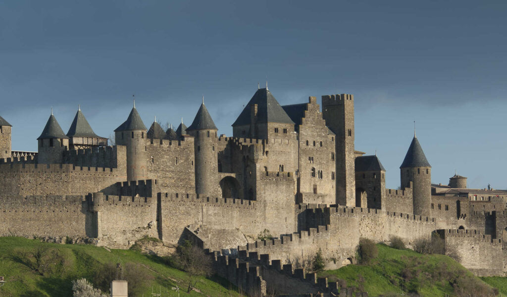 Befästa staden Carcassonne